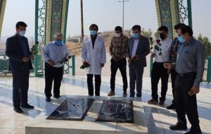 تجدید میثاق سرپرست بیمارستان امام خمینی دهدشت با آرمان های شهدا /+تصاویر