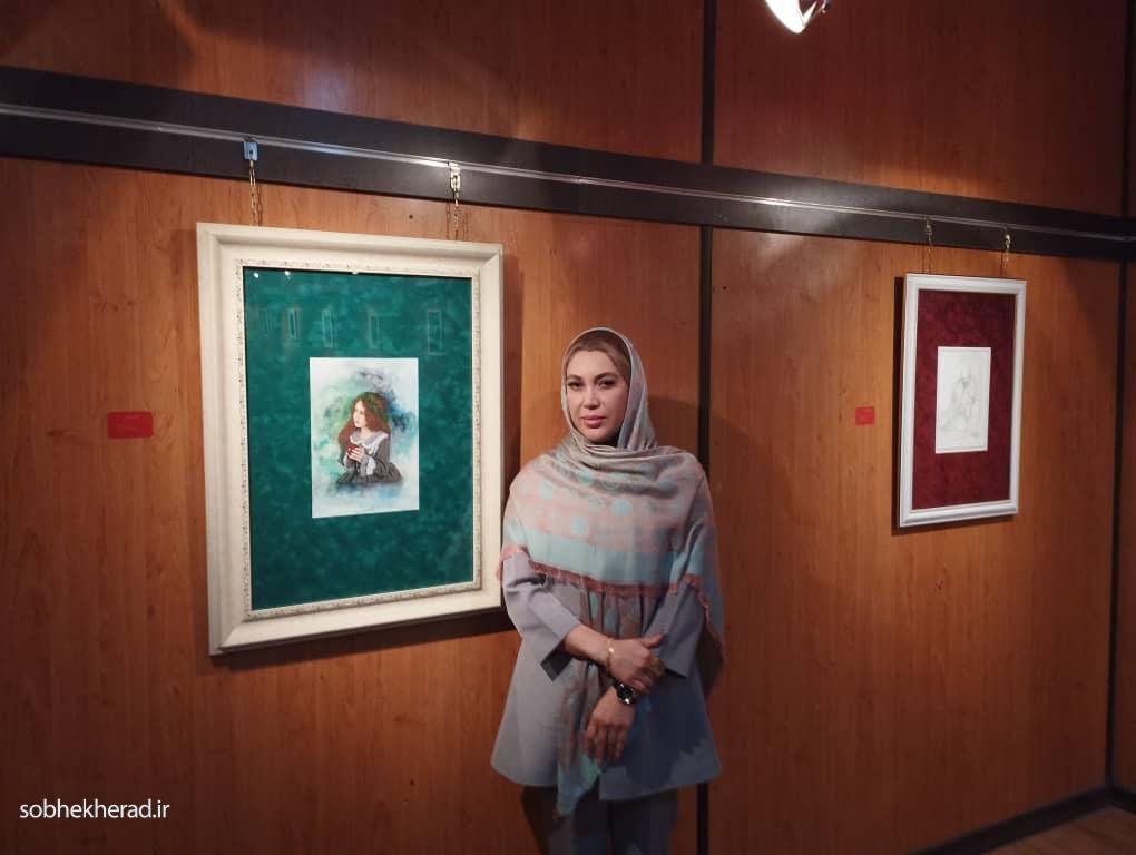 نمایشگاه آثار نگارگری سیده زهرا هاشمی در یاسوج