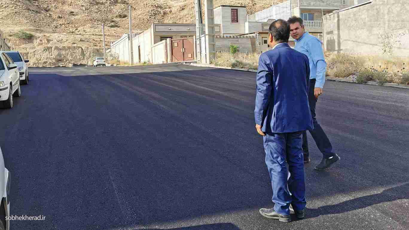 آسفالت معابر دادگستری (بلوار شهید پناهپوری) دوگنبدان+تصاویر