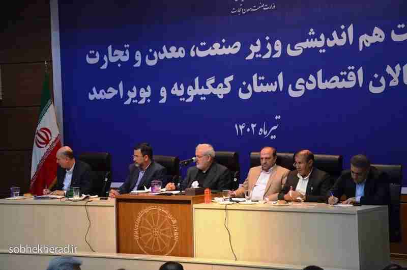 تشریح مشکلات بخش خصوصی و پیشنهادات رئیس اتاق یاسوج در نشست هم اندیشی با وزیر صمت تشریح مشکلات بخش خصوصی و پیشنهادات رئیس اتاق یاسوج در نشست هم اندیشی با وزیر صمت
