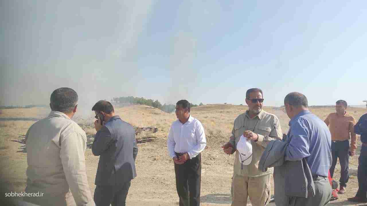 مانور مدیریت بحران و اتش سوزی در مراتع دهدشت