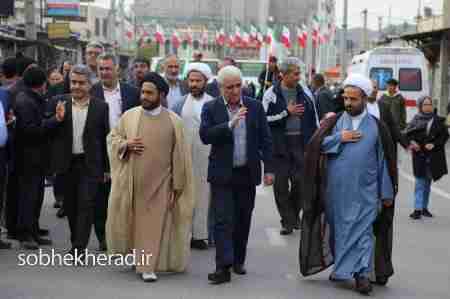 حضور حماسی مردم گچساران در راهپیمایی ۲۲بهمن +تصاویر