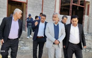 بازدید رئیس دانشگاه علوم پزشکی استان ازبیمارستان چرام/رضایت جاودان سیرت از روند ساخت بیمارستان+تصویر