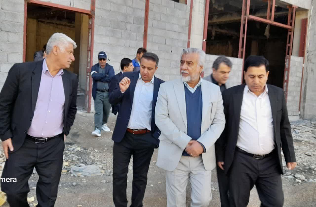بازدید رئیس دانشگاه علوم پزشکی استان ازبیمارستان چرام/رضایت جاودان سیرت از روند ساخت بیمارستان+تصویر