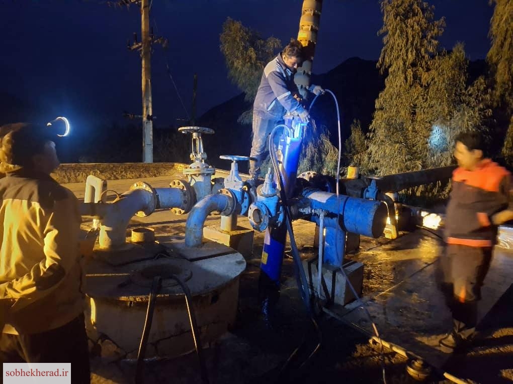 پایداری شبکه توزیع آب ۲۸ روستای لنده با نصب الکتروپمپ جدید+تصاویر