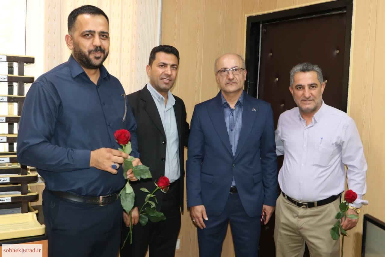 دیدار سرپرست روابط عمومی نفت و گاز گچساران با کارکنان حراست این شرکت