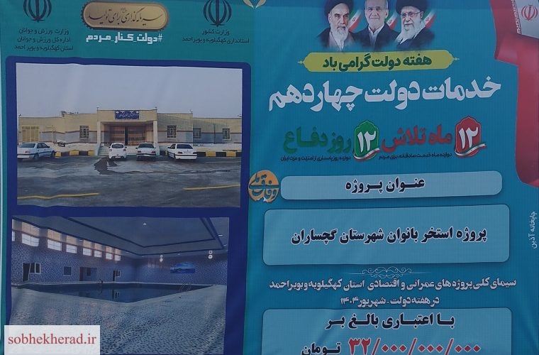 استخر تخصصی بانوان گچساران افتتاح شد استخر تخصصی بانوان گچساران افتتاح شد