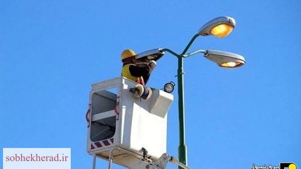 پروژه بهسازی روشنایی ورودی شهر لنده آغاز شد