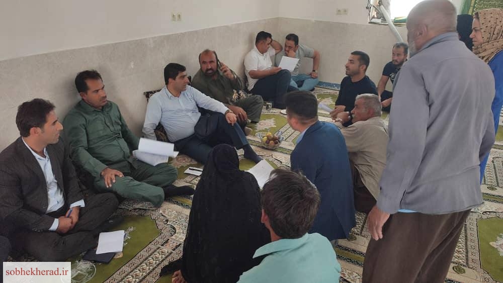 مصوبات شورای اداری لنده در سفر به روستاهای کوه اسبید و کمال آباد +تصاویر