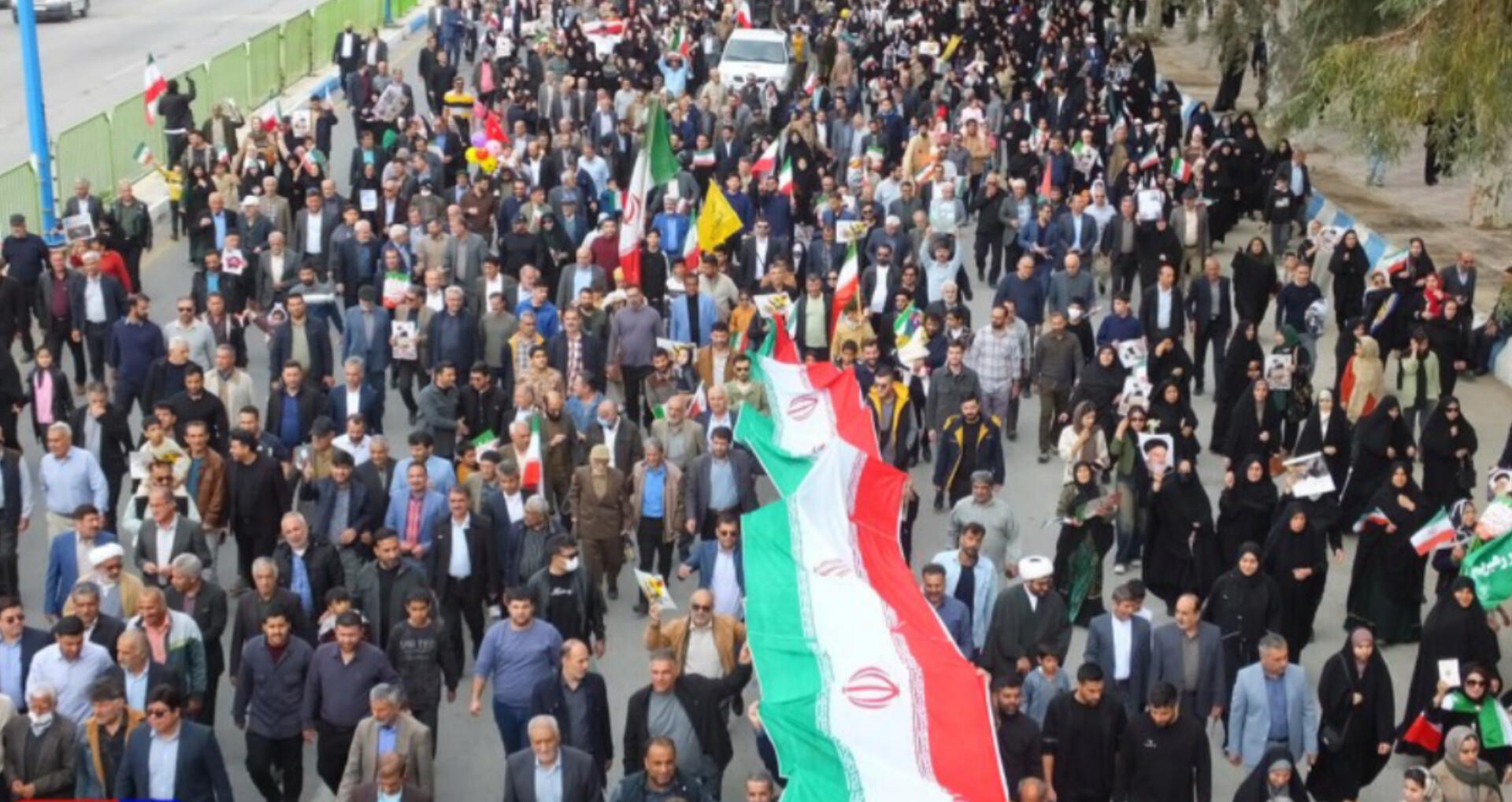 مردم گچساران با حضوری کم نظیر جلوه ای از وفاداری را به نمایش گذاشتند