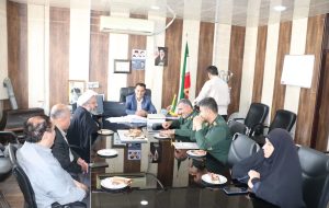 فرمانده سپاه ناحیه و نماینده ولی فقیه در سپاه پاسداران با مدیر آموزش و پرورش شهرستان باشت دیدار کردند